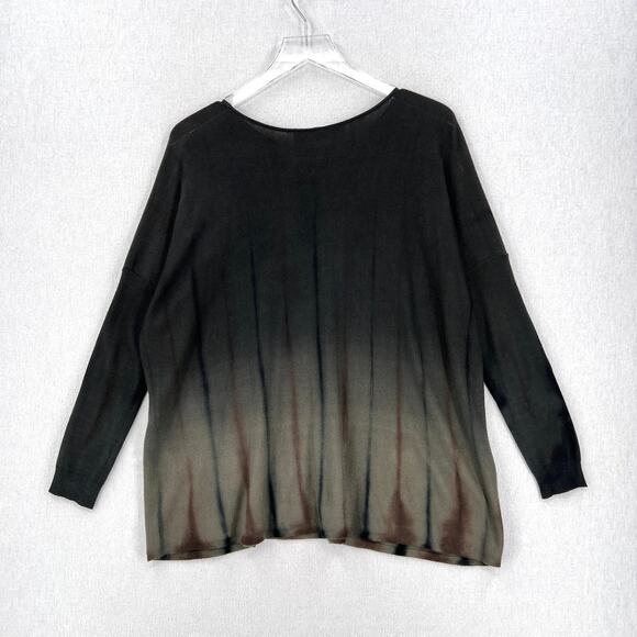 VIVIANA UCHITEL Boat neck Sweater Womens S Long Sleeve Hand Dyed Cashmere Blend - Picture 2 of 16